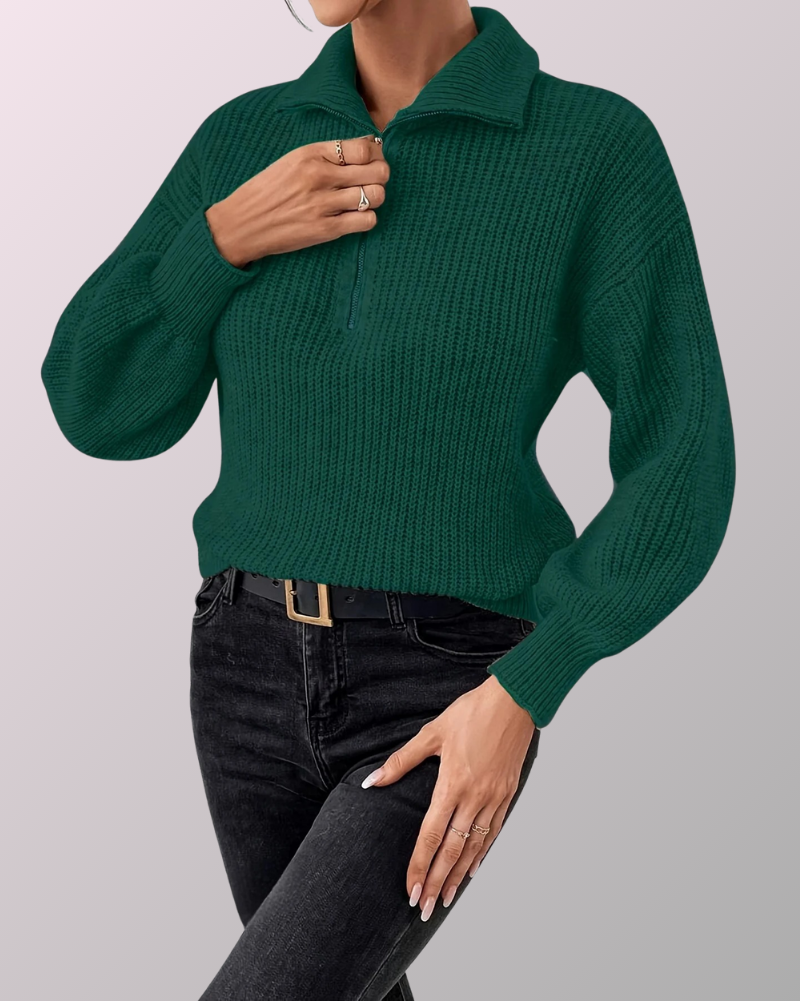 Martha | Half Zip Sweater