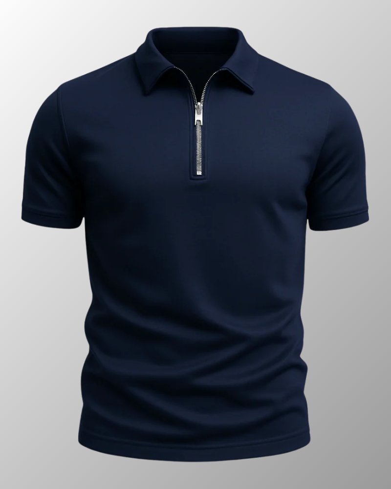 Ron | Polo Shirt met Rits