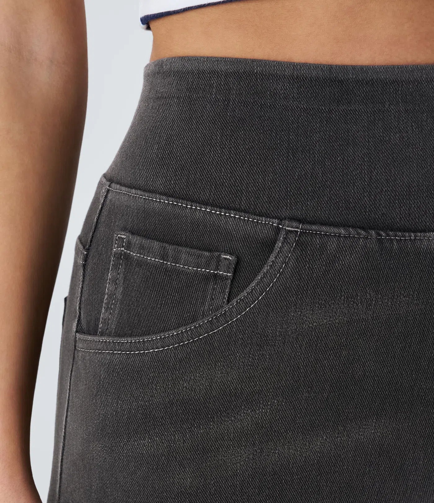 Evana | Elastische Broek Met Hoge Taille
