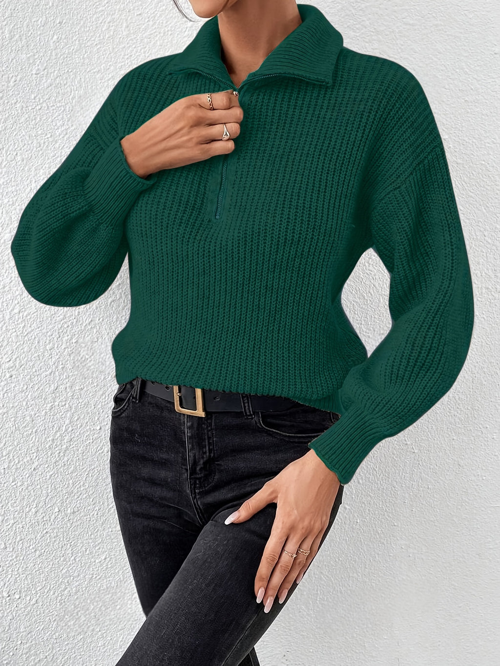 Martha | Half Zip Sweater