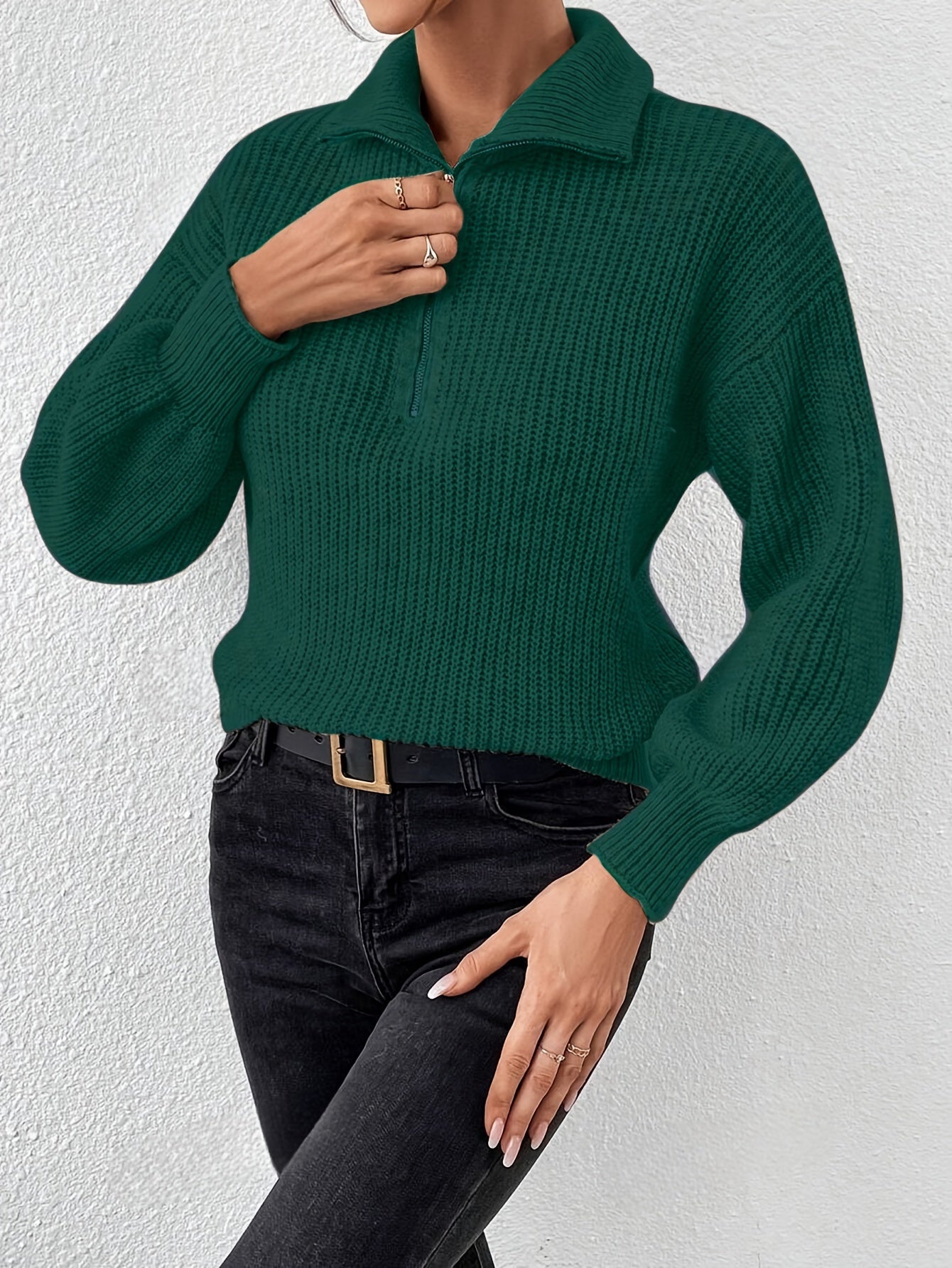 Martha | Half Zip Sweater