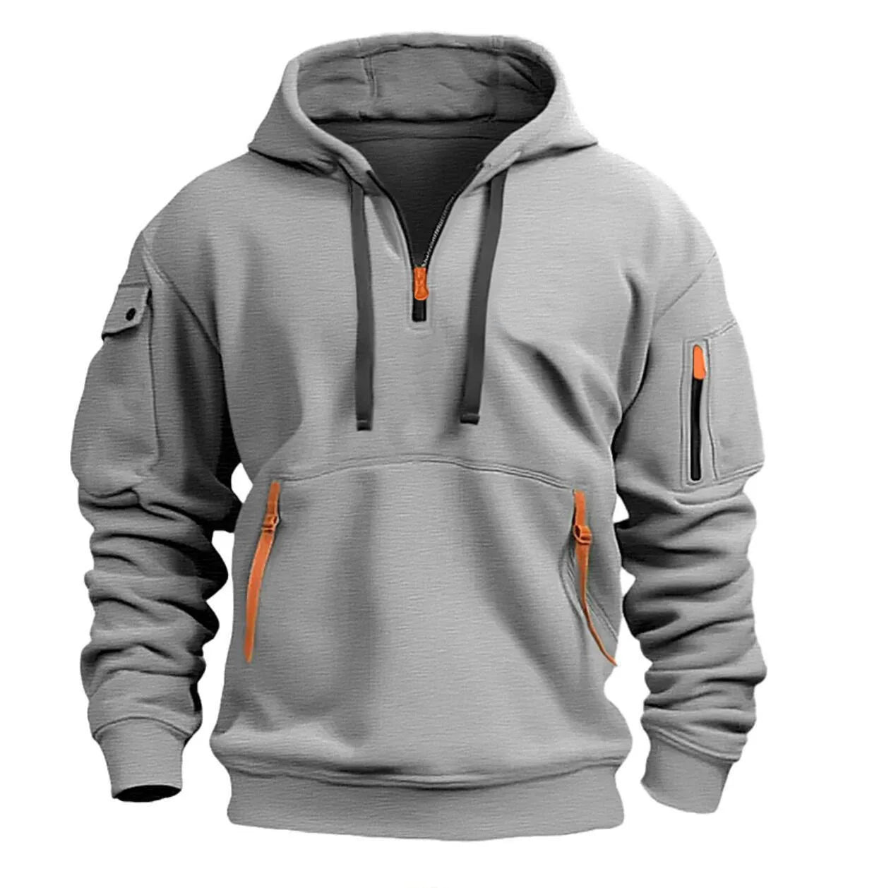 Bryan | Mannen Hoge Kwaliteit Half Zip Hoodie