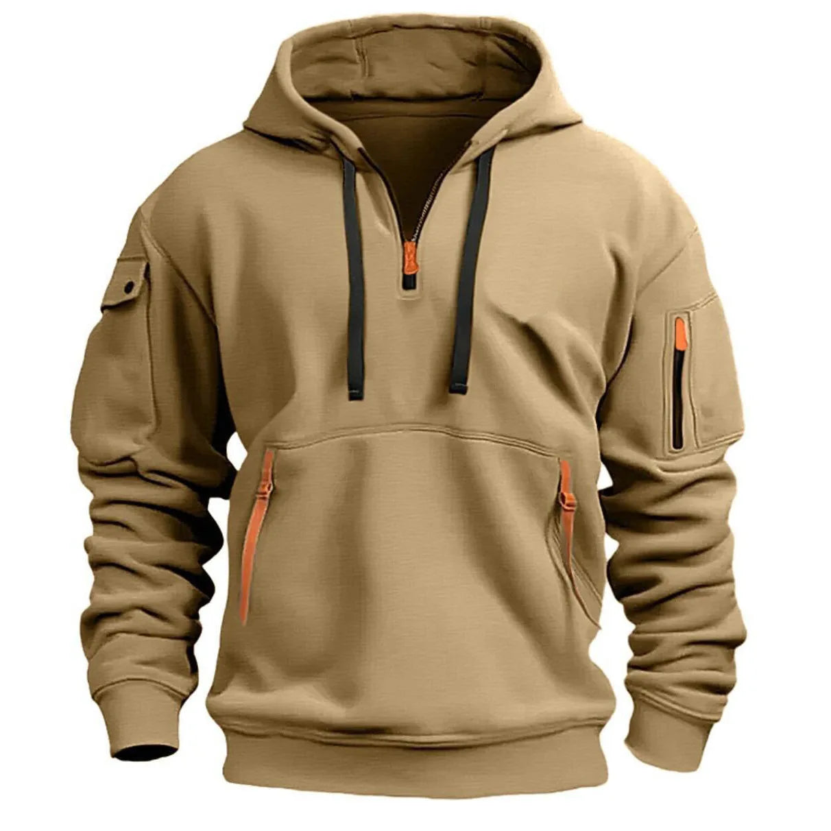 Bryan | Mannen Hoge Kwaliteit Half Zip Hoodie