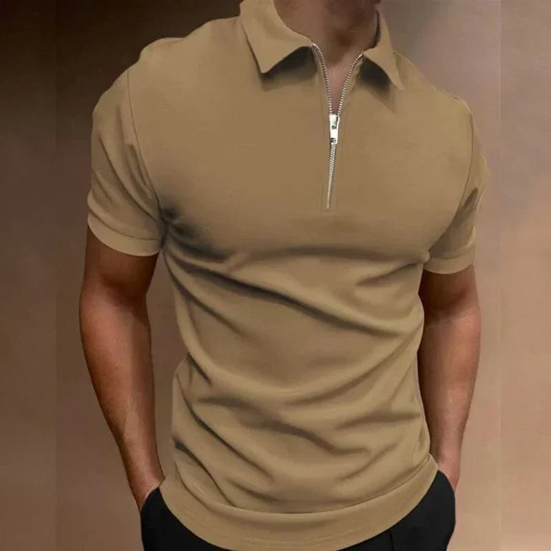 Ron | Polo Shirt met Rits