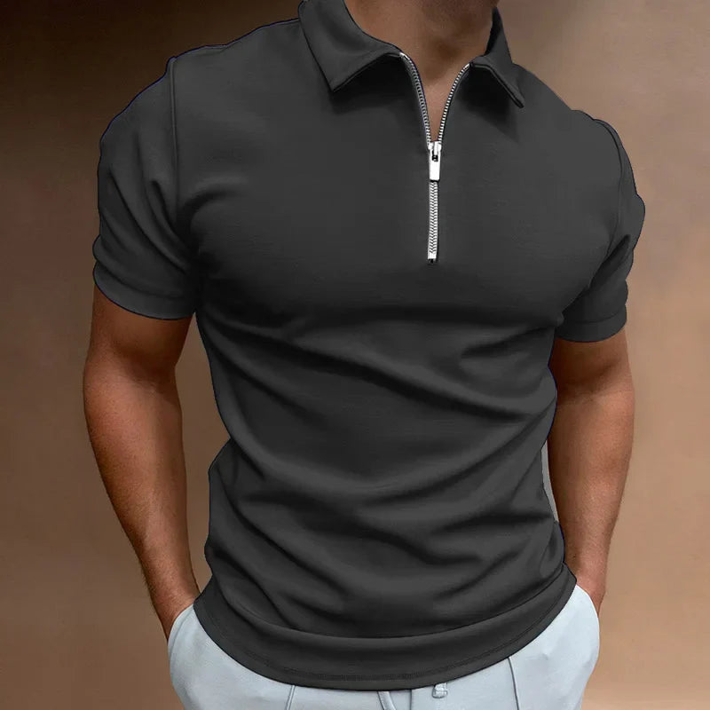 Ron | Polo Shirt met Rits