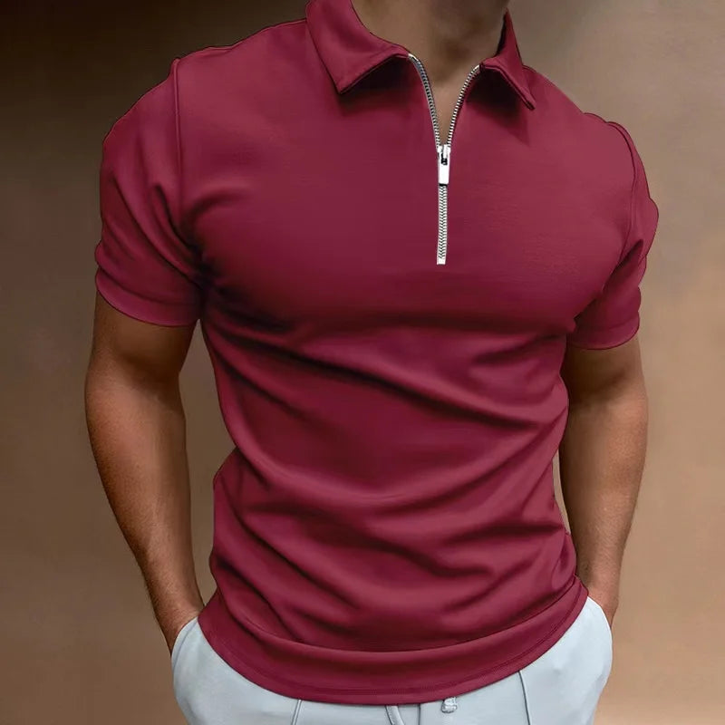 Ron | Polo Shirt met Rits