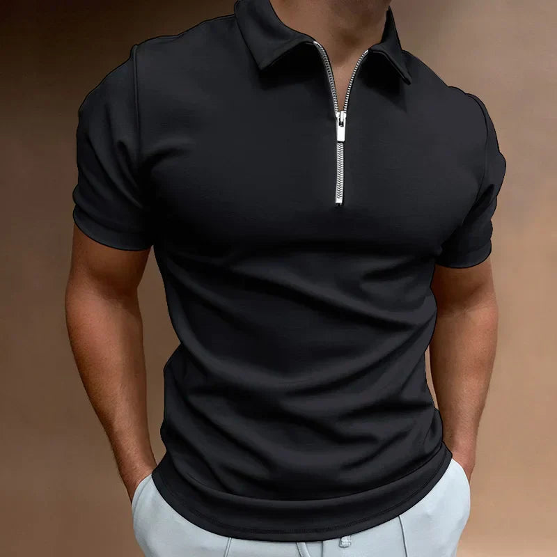 Ron | Polo Shirt met Rits