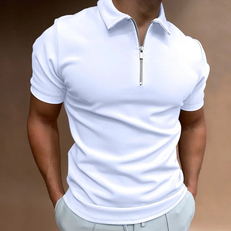 Ron | Polo Shirt met Rits