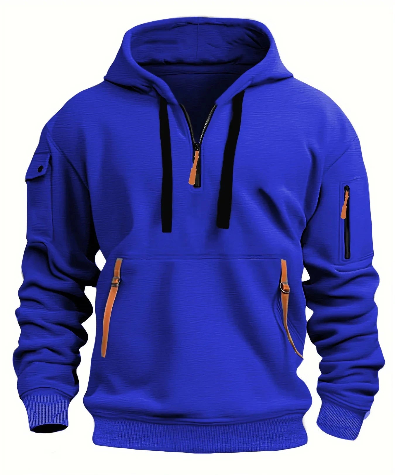 Bryan | Mannen Hoge Kwaliteit Half Zip Hoodie