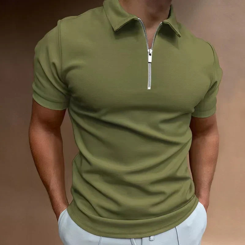 Ron | Polo Shirt met Rits