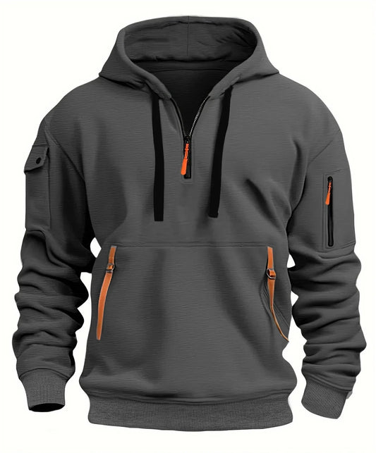 Bryan | Mannen Hoge Kwaliteit Half Zip Hoodie