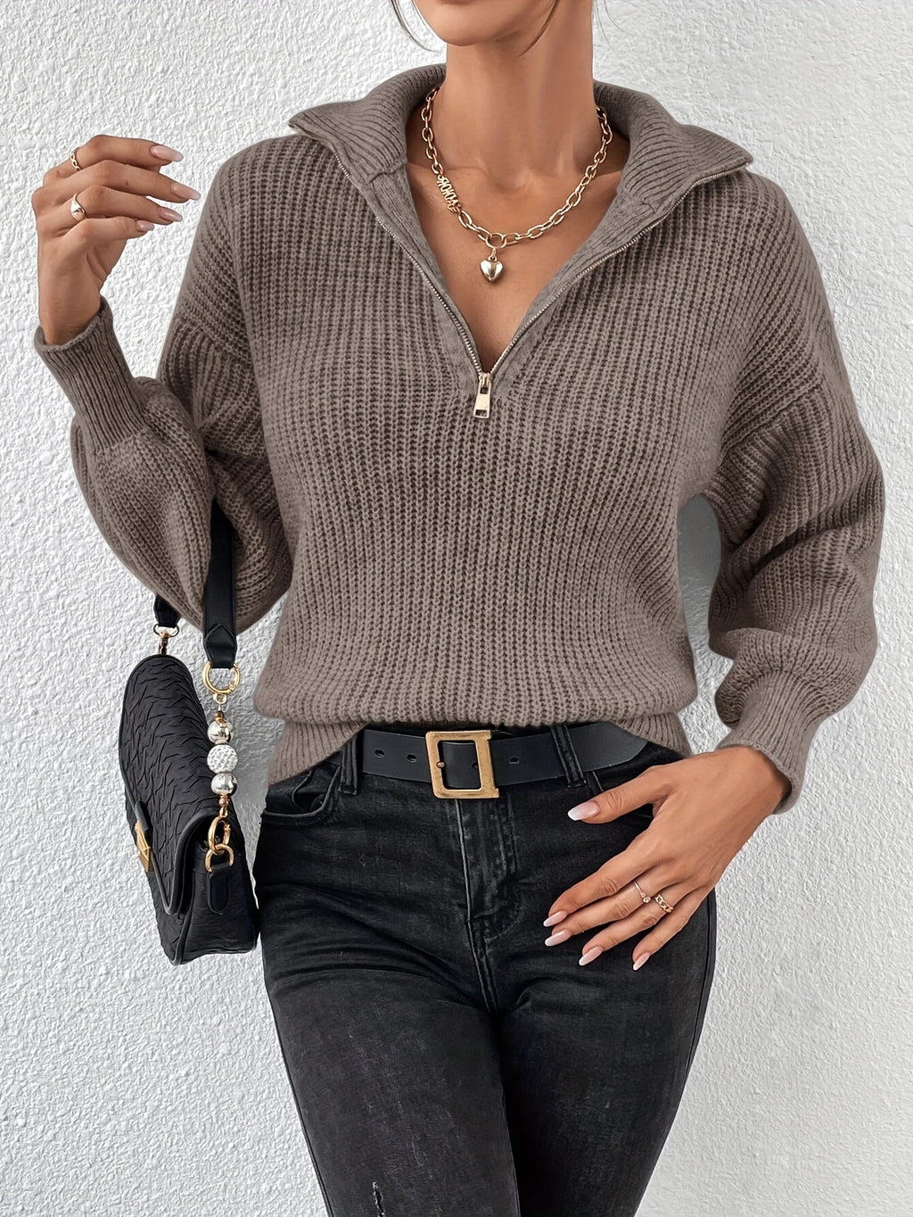 Martha | Half Zip Sweater