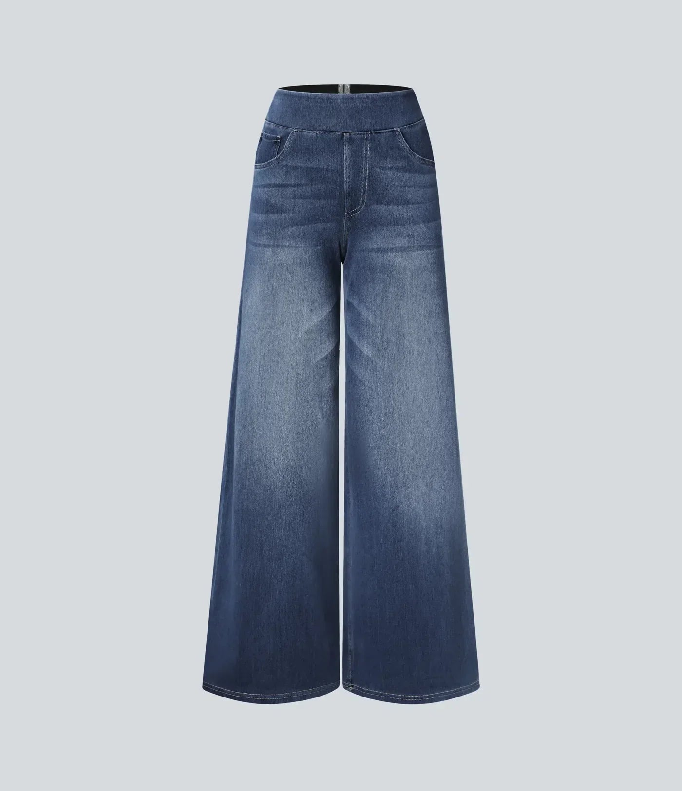 Evana | Elastische Broek Met Hoge Taille