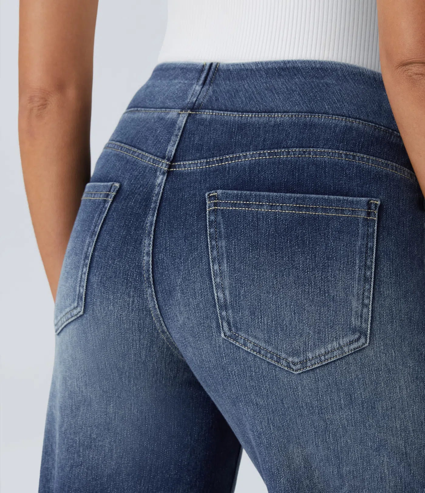 Evana | Elastische Broek Met Hoge Taille