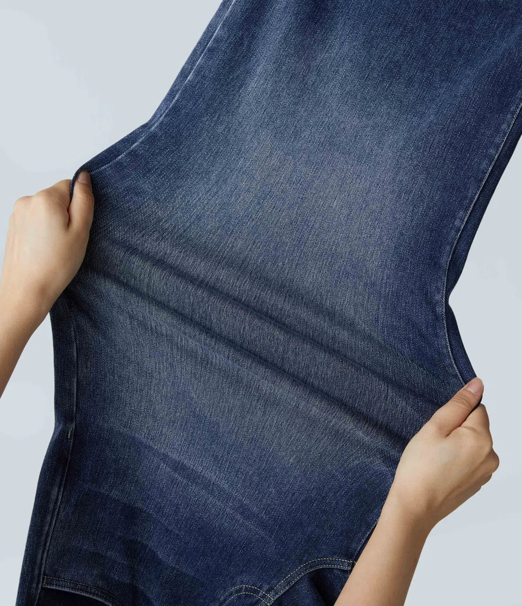 Evana | Elastische Broek Met Hoge Taille